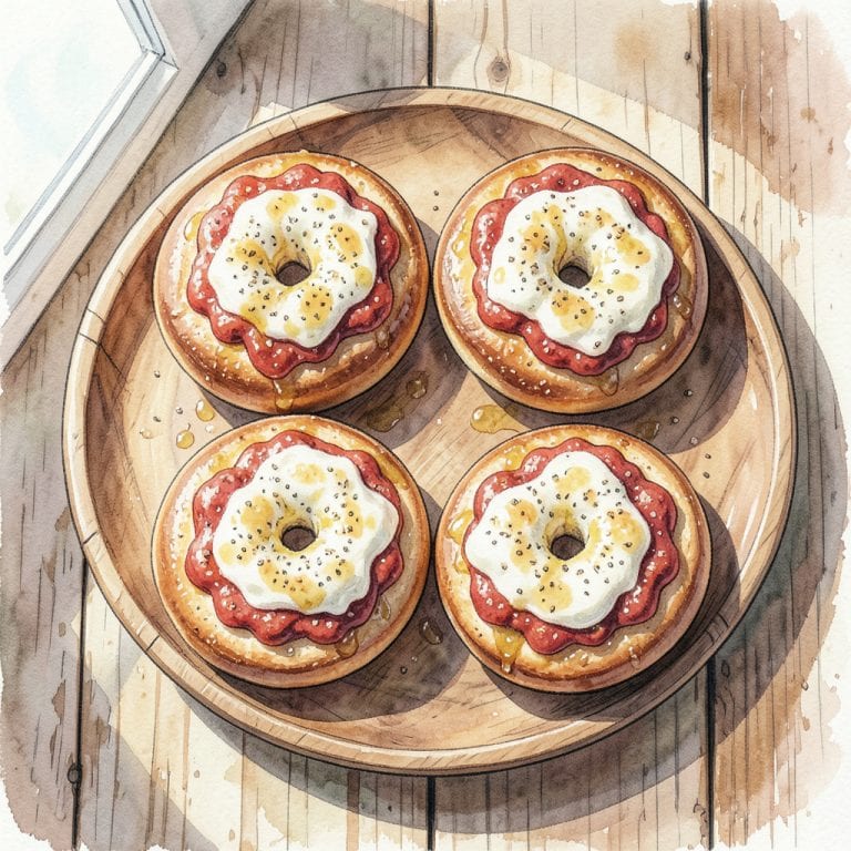 Pizza Bagel Recipe Air Fryer: Crispy Perfection in Minutes example with annotations