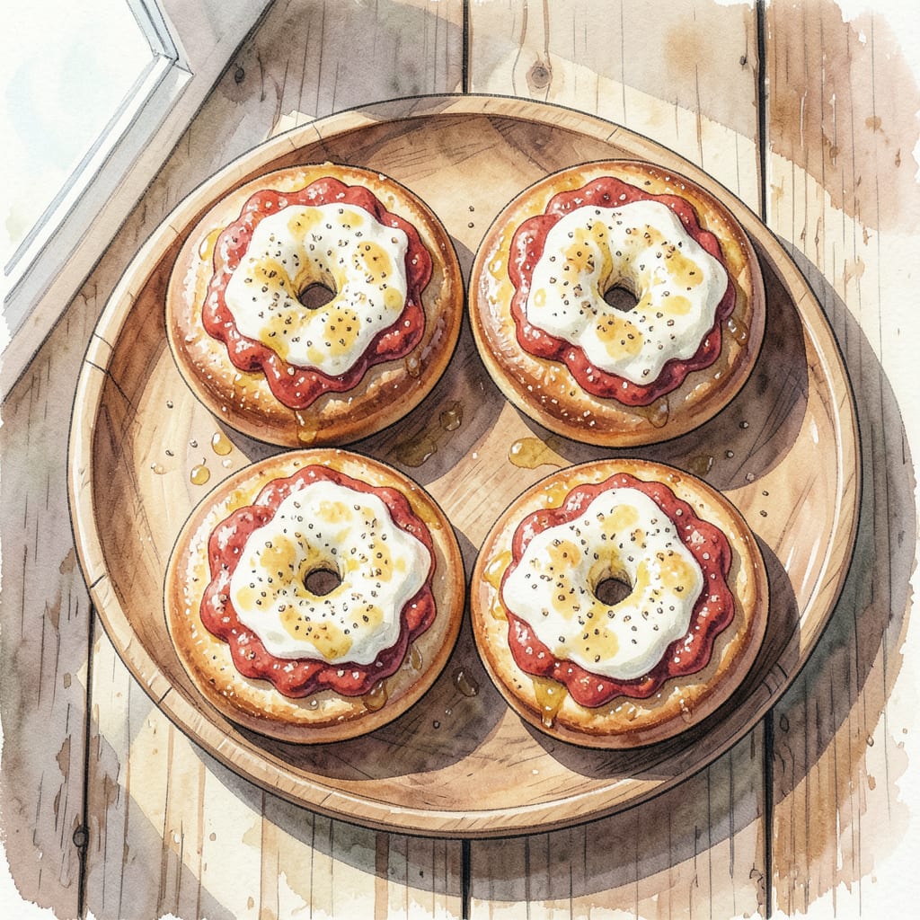 Pizza Bagel Recipe Air Fryer: Crispy Perfection in Minutes example with annotations