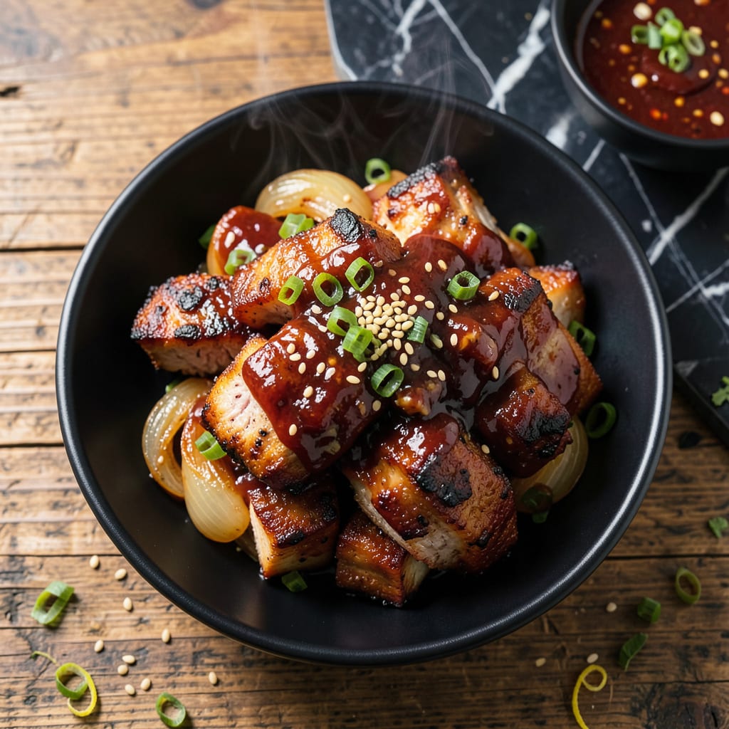 Comprehensive pork bbq recipe with sprite visual reference