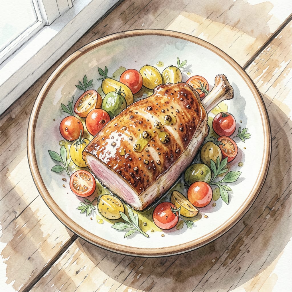 Pork Chop Bone In Recipe: Juicy and Tender with Crispy Crust example with annotations