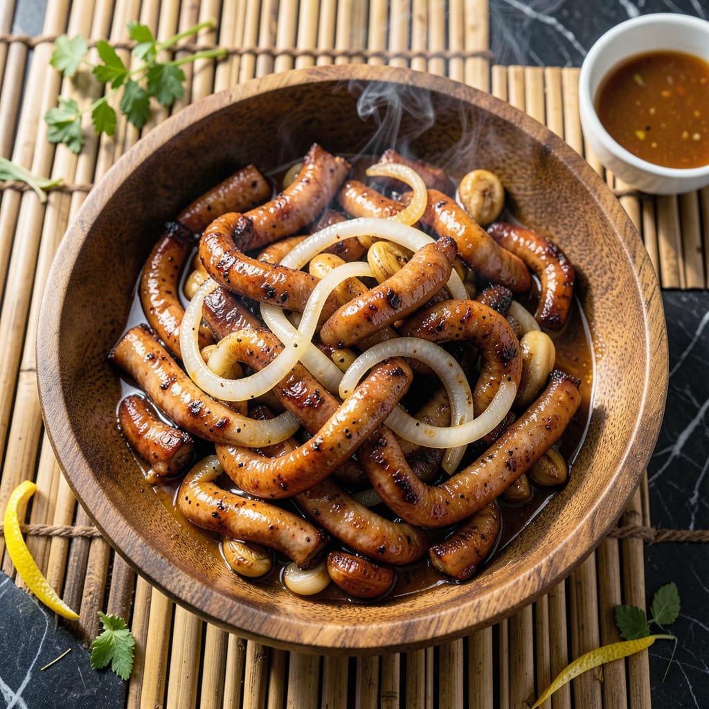 Complete Pork Isaw BBQ Recipe: Char Grilled Intestines With Sweet Savory Glaze overview image