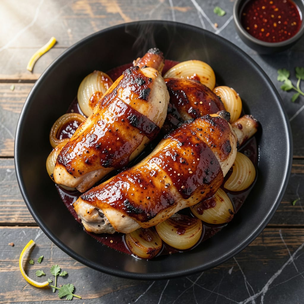 Visual representation of Pressure Cooker BBQ Chicken Recipe: Smoky Sweetness in Minutes