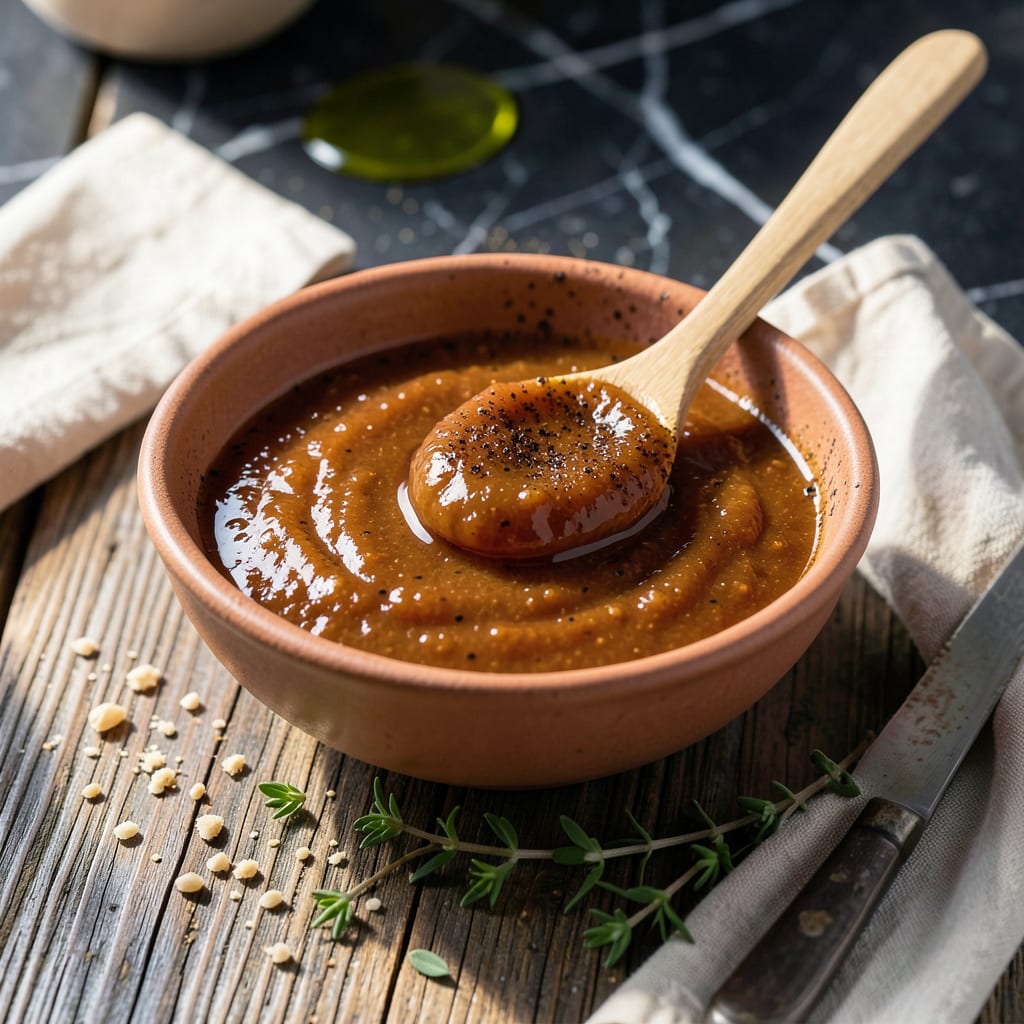 Visual representation of primal kitchen bbq sauce recipe