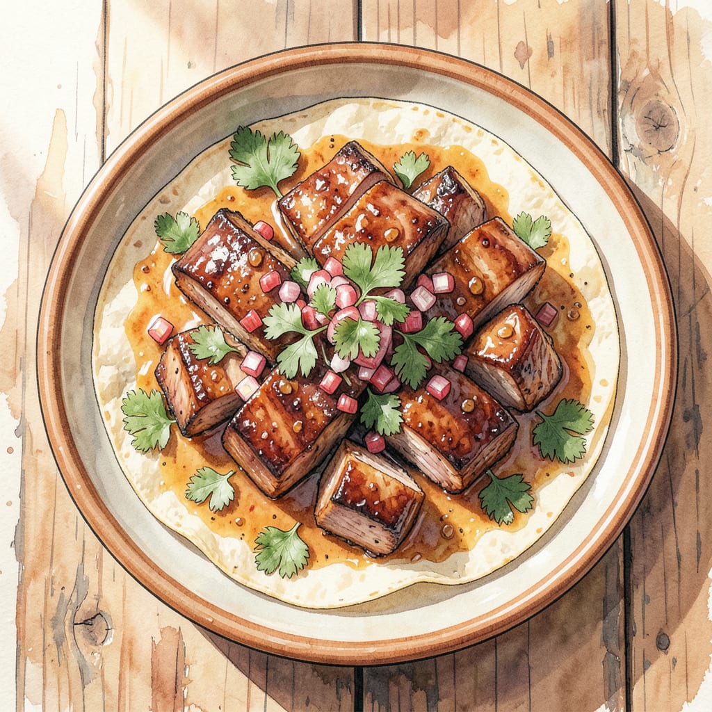 Puerco Pibil Recipe Robert Rodriguez: Tender Pork with Citrus and Spice example with annotations