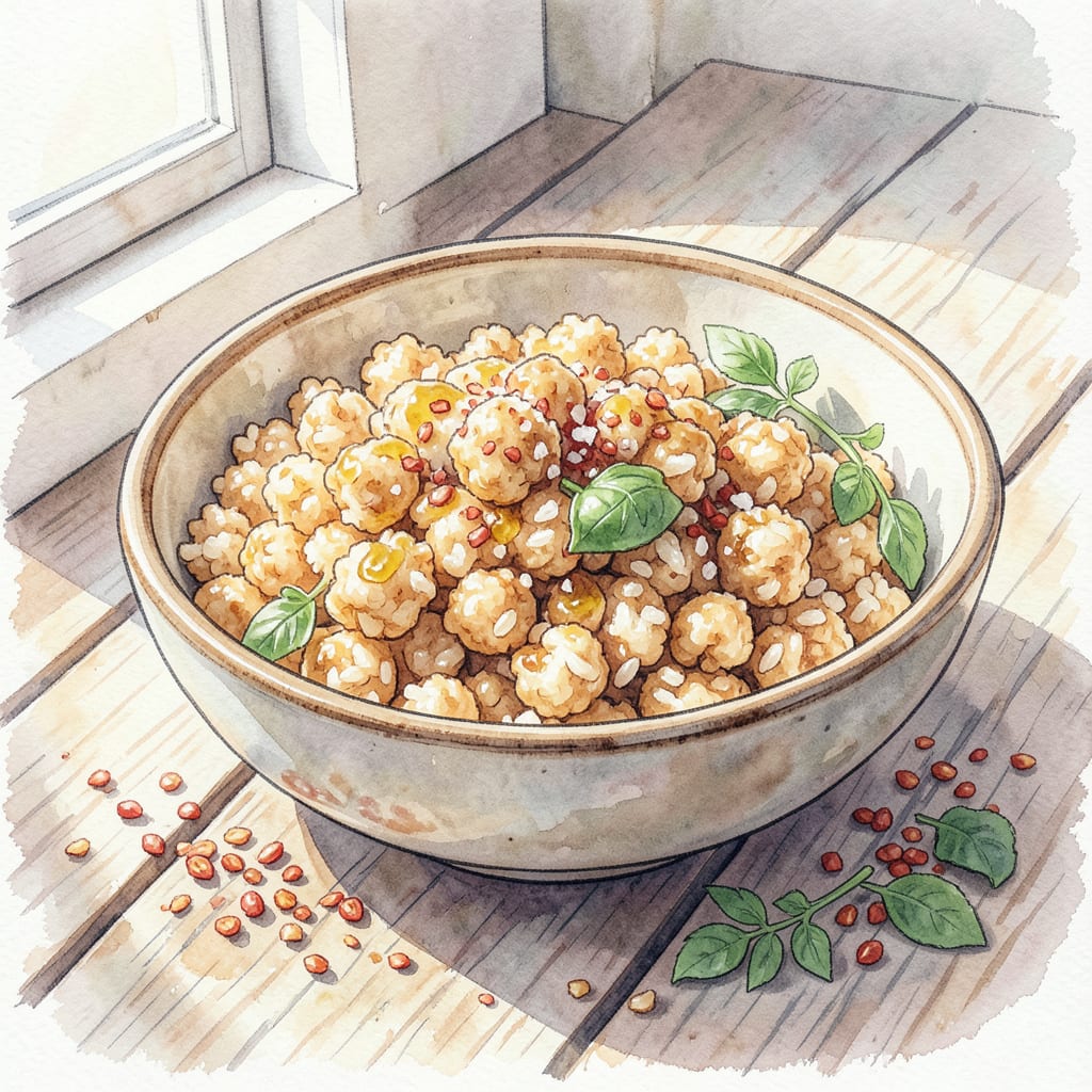 Visual representation of Puffed Rice Recipe: Crunchy Snack Perfection in Minutes