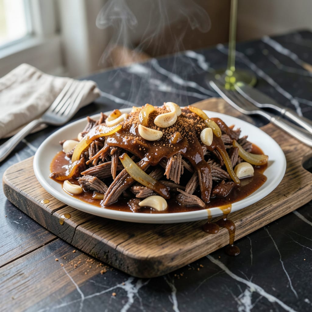 pulled bbq beef recipe slow cooker detailed visual guide