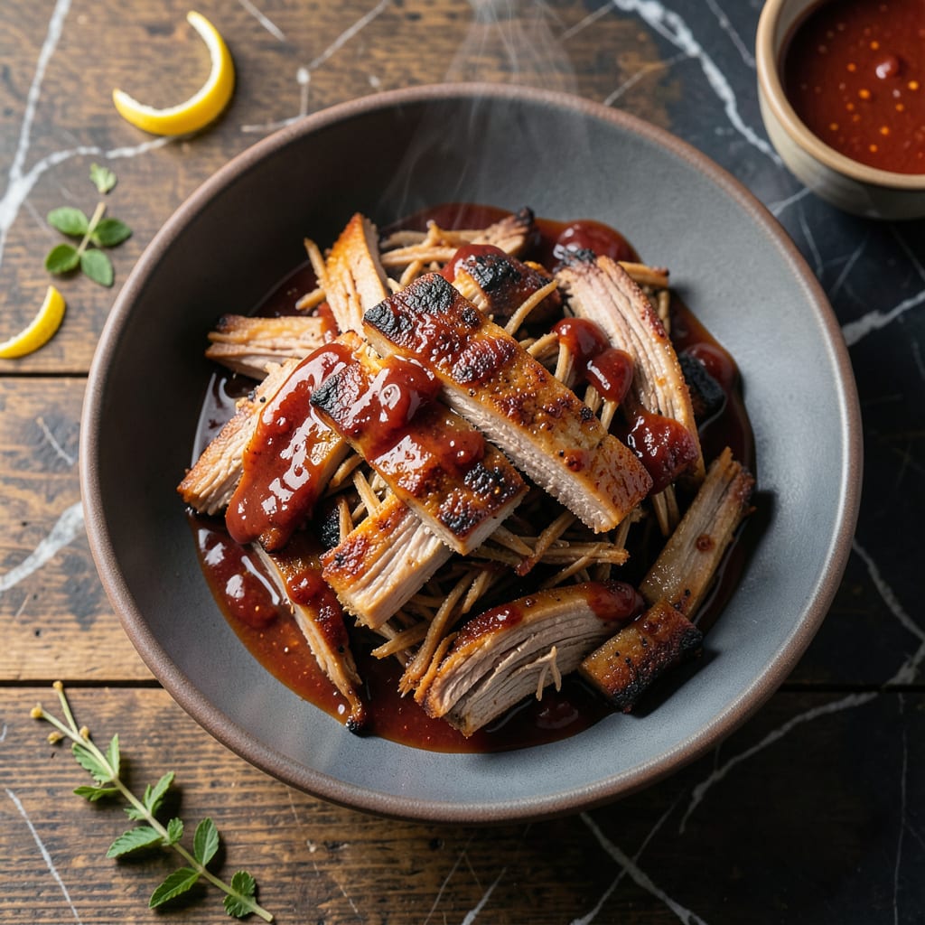 Complete Pulled Pork Crock Pot Recipe With BBQ Sauce: Set It and Forget It Smoky Richness overview image