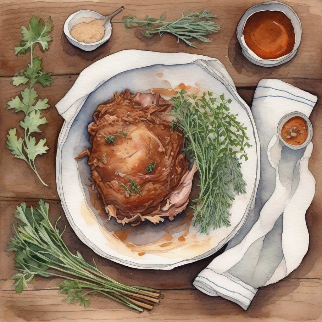 Pulled Pork Recipe Without BBQ Sauce: Tender and Flavorful Every Time example with annotations