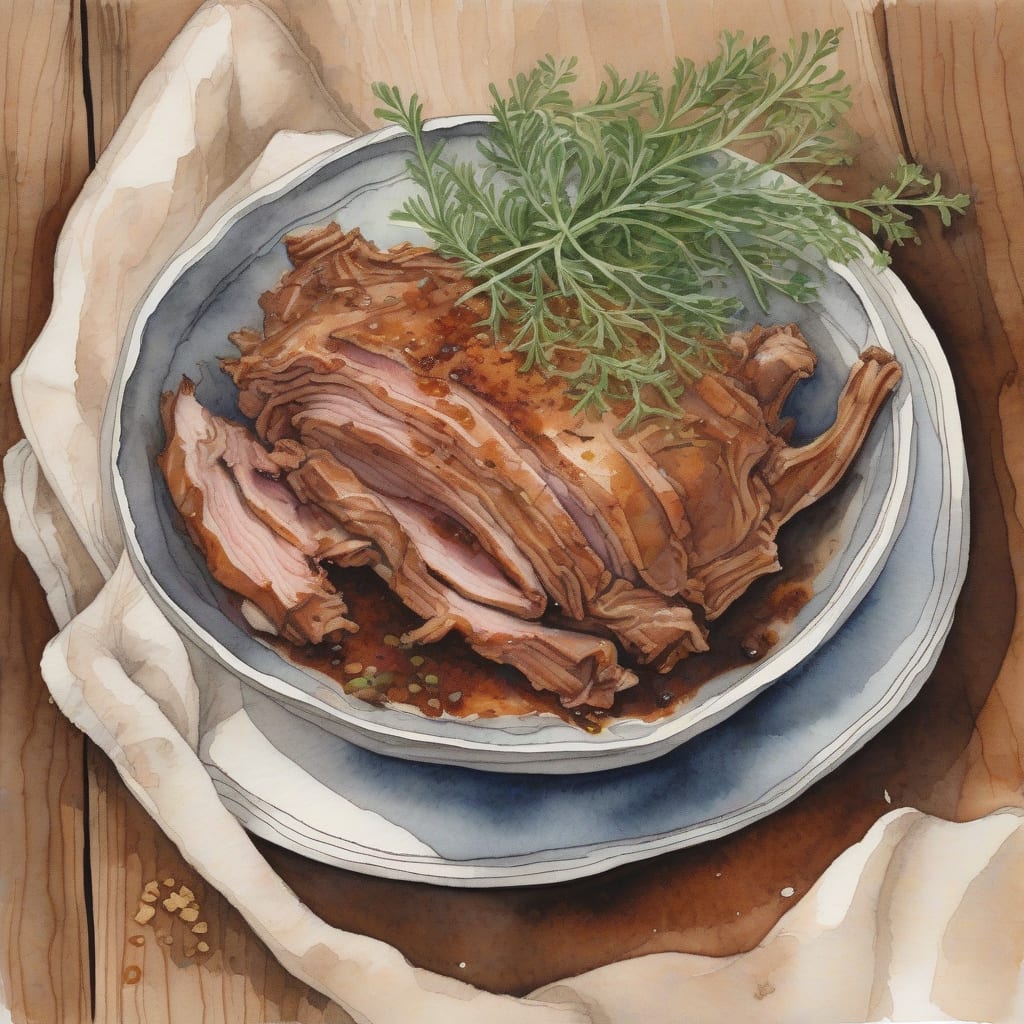 Pulled Pork Without BBQ Sauce Recipe: Tender and Flavorful Alternative example with annotations