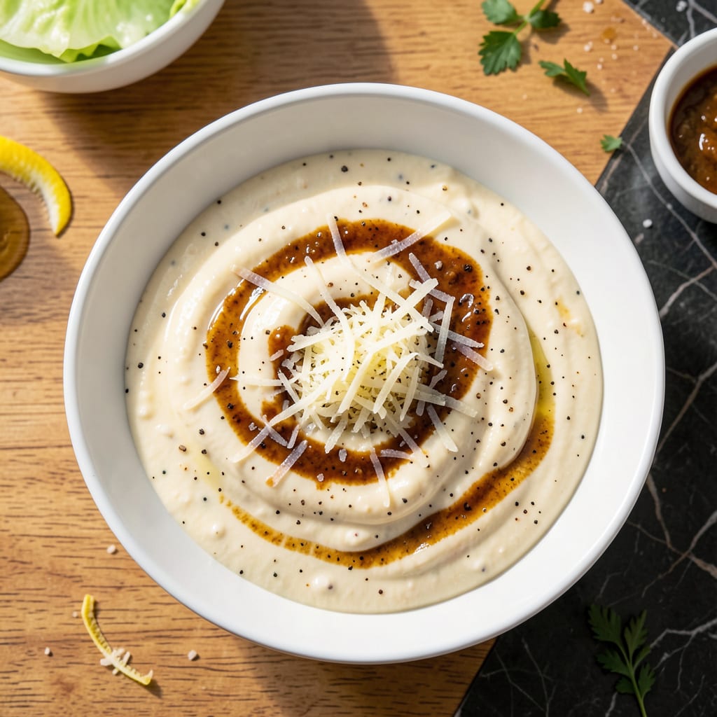 recipe caesar dressing without anchovies example with annotations