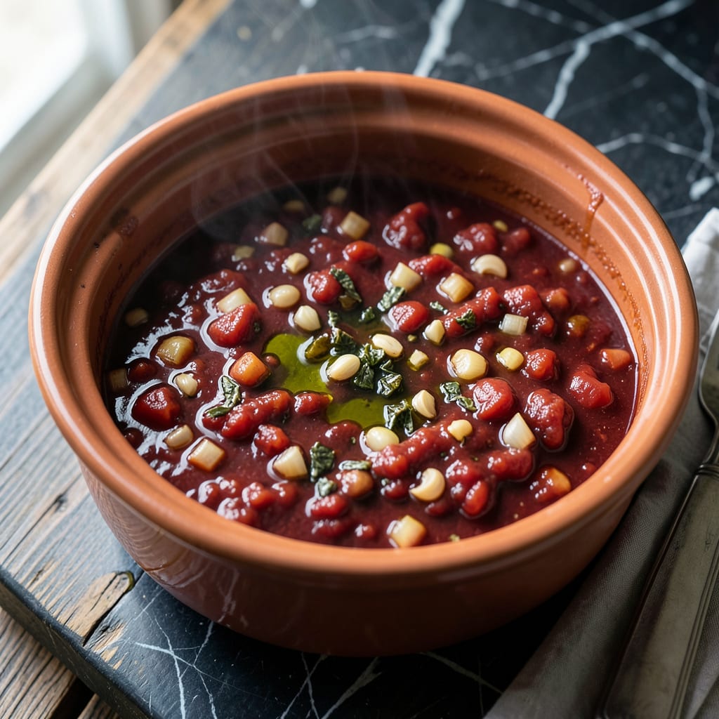 Comprehensive recipe for crock pot spaghetti sauce visual reference