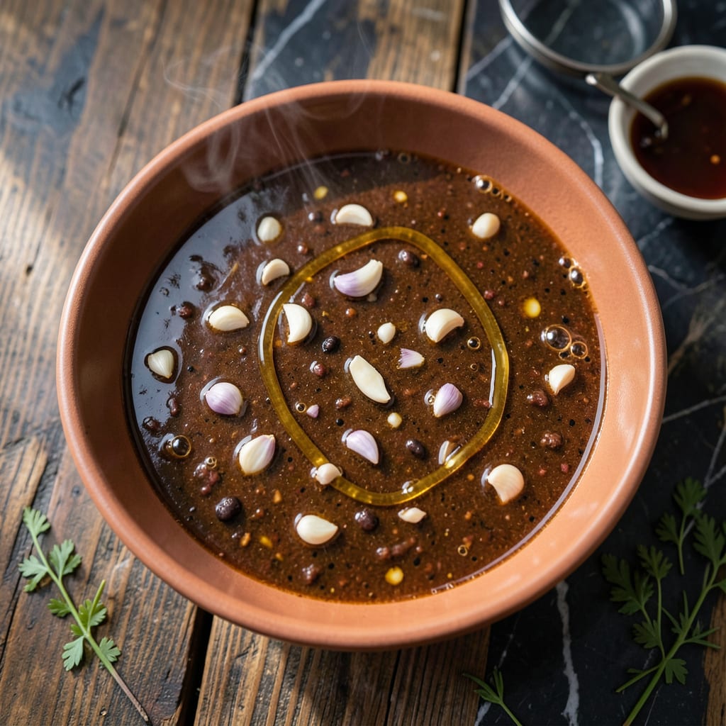 Recipe for Grilled Steak Marinade: Umami Rich Blend for Juicy Results example with annotations