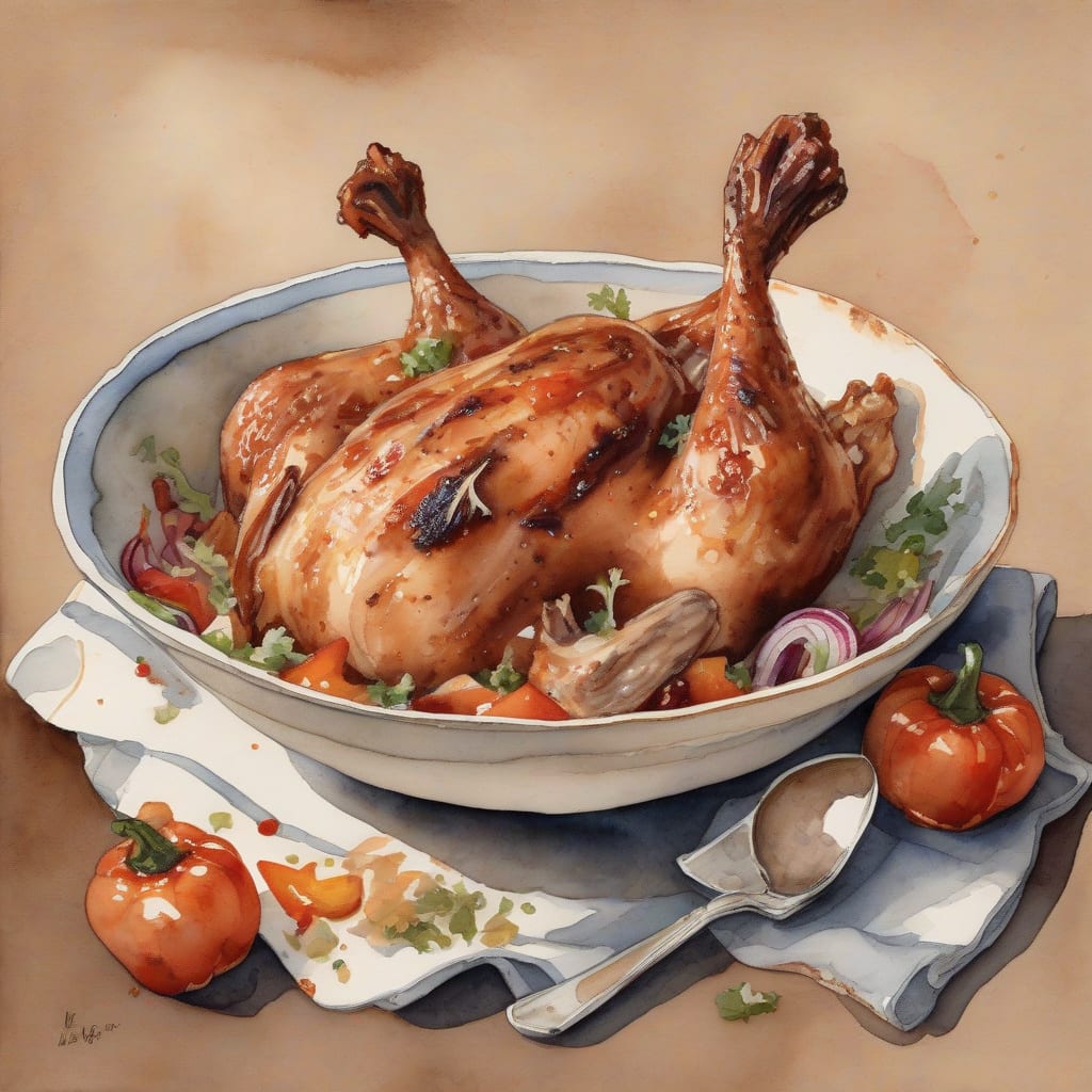 Comprehensive recipe for leftover bbq chicken visual reference