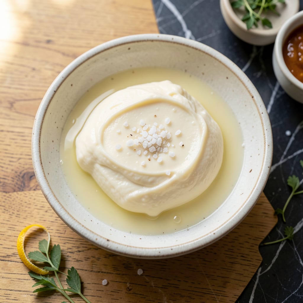 Visual representation of recipe for making butter