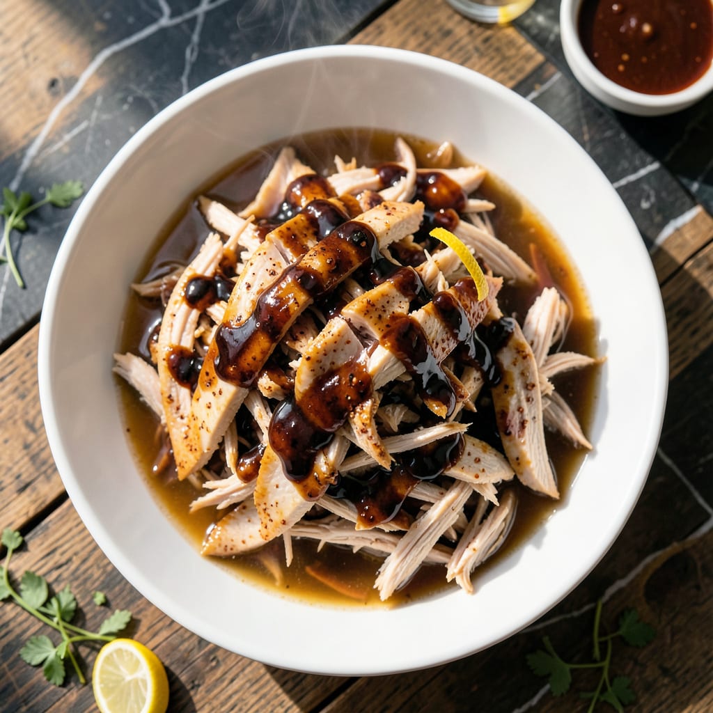 Complete Recipe For Shredded BBQ Chicken In Crock Pot: Effortless Pulled Perfection overview image