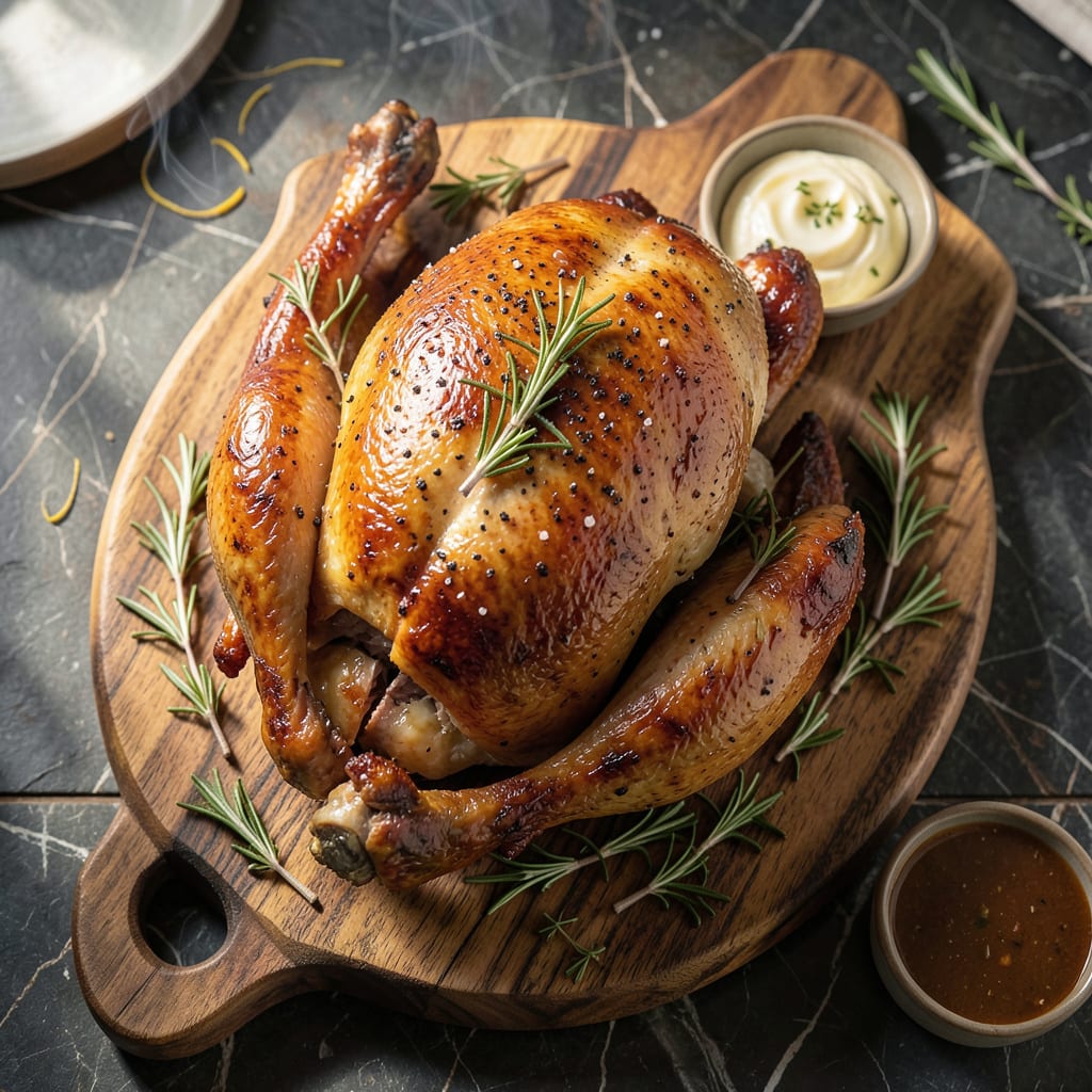 Visual representation of Recipe for Turkey on Traeger Grill: Smoky Wood Fired Holiday Centerpiece