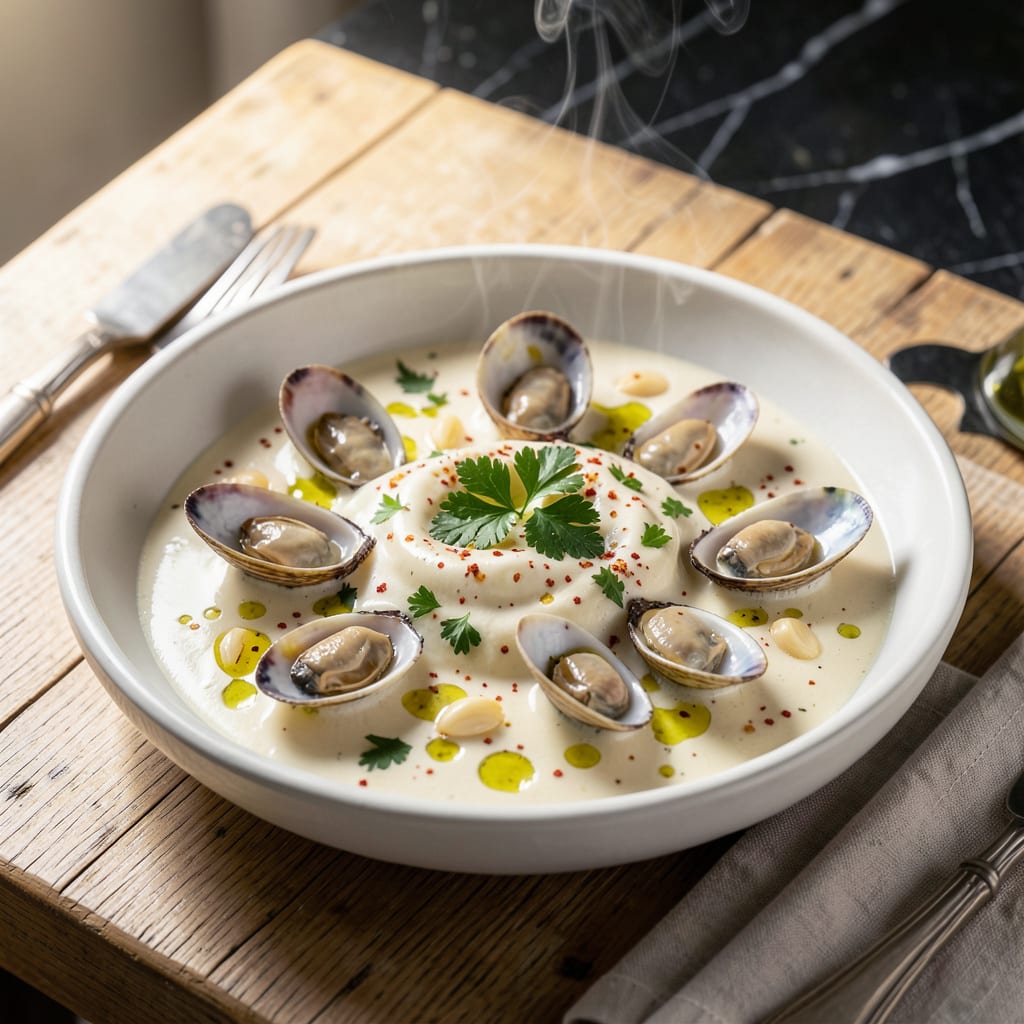 Comprehensive recipe for white clam sauce with fresh clams visual reference