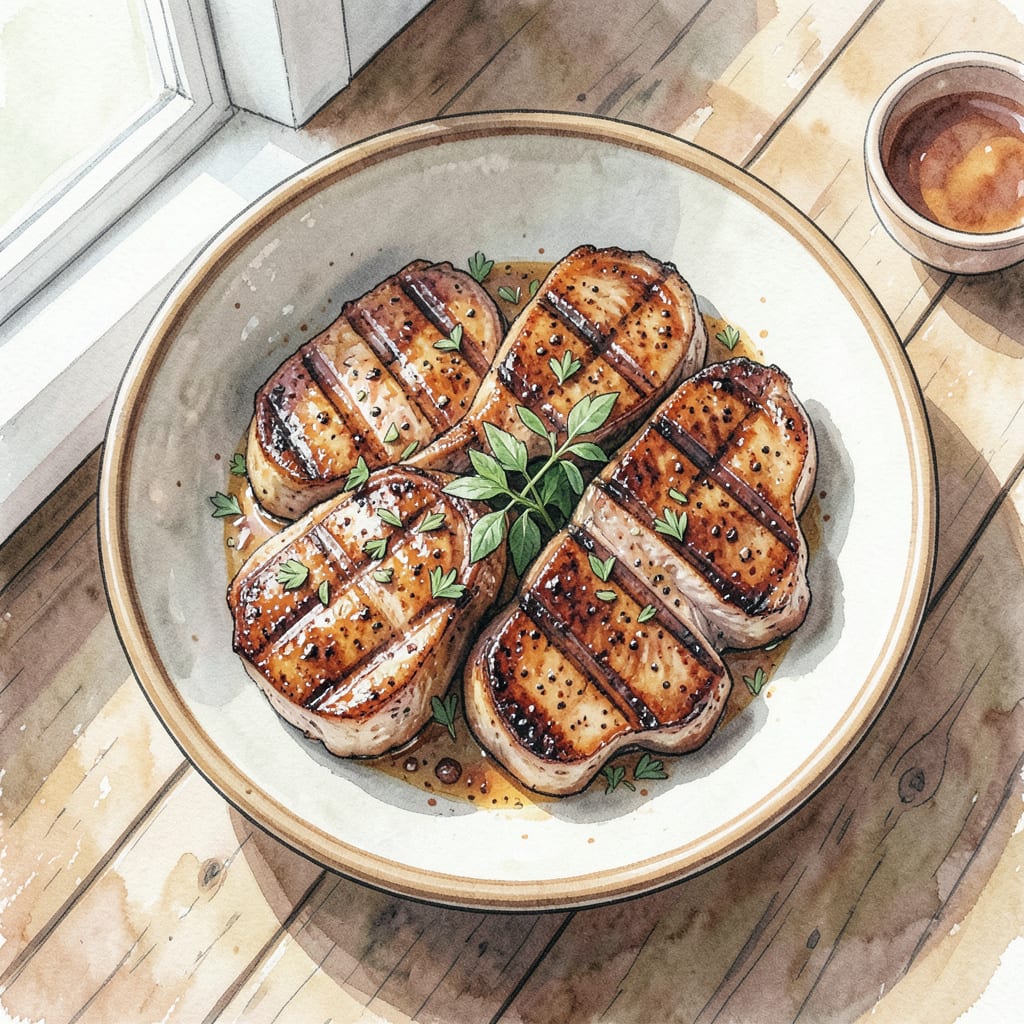 Comprehensive recipe grilled pork chops visual reference