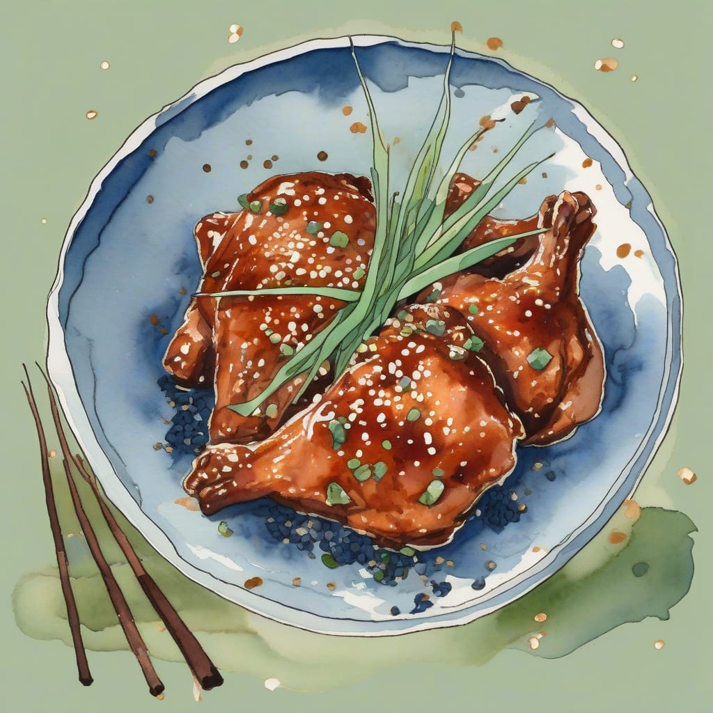 Recipe with Japanese BBQ Sauce: Sweet & Savory Glazed Perfection example with annotations