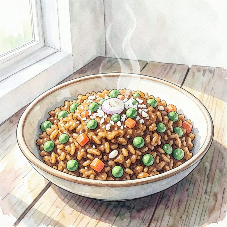 Refried Rice Recipe: Chinese Style Fried Rice Reinvented illustration with key details