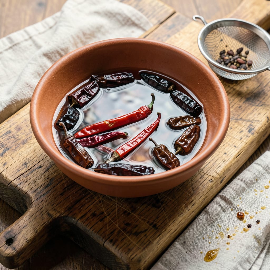 Rehydrating Dried Chiles: The Secret to Deep, Smoky Sauce Bases detailed visual guide