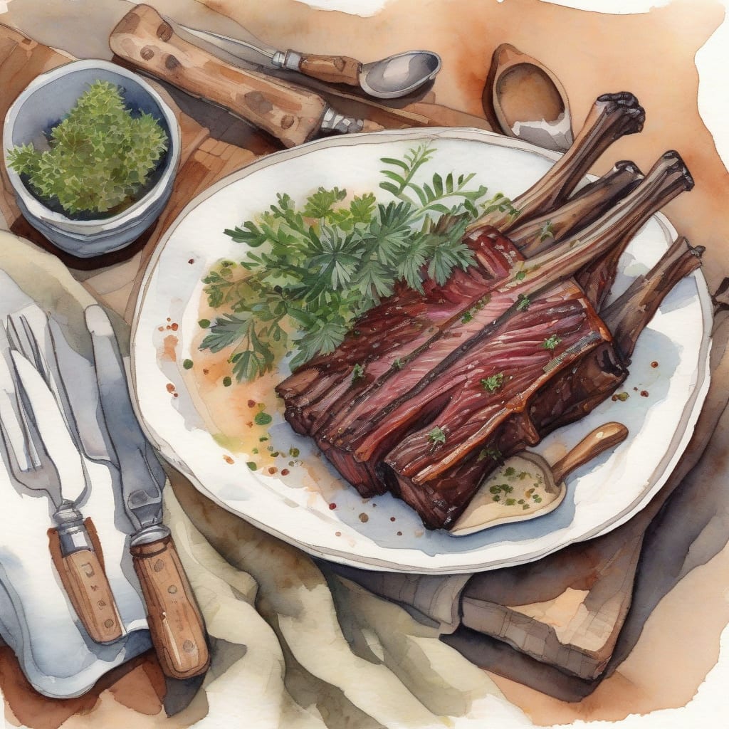 Visual representation of ribs recipe no bbq sauce