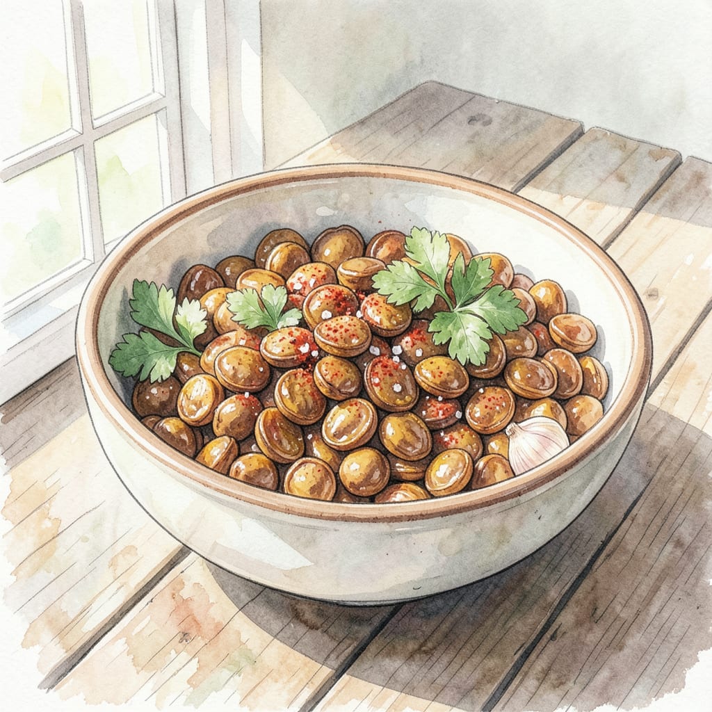 Roasted Squash Seeds Recipe: Crunchy Snack Perfection illustration with key details