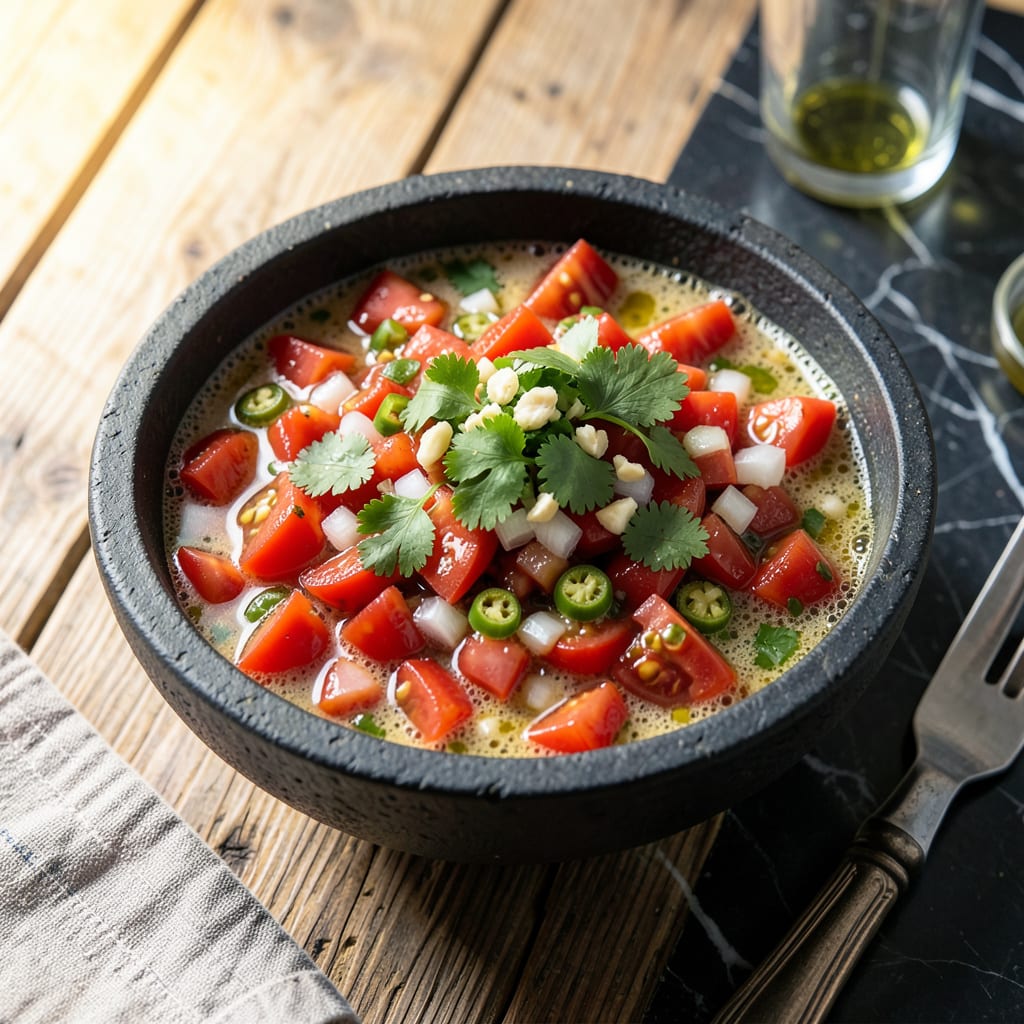 Complete salsa recipe using food processor overview image