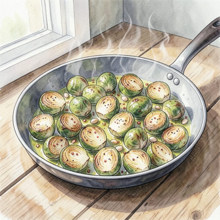 Visual representation of Sauteed Brussel Sprouts Recipe: Pan Seared Perfection in Minutes