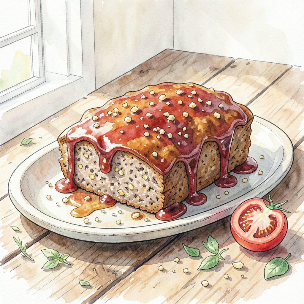 Savory Meatloaf Recipe: Hearty Comfort Food in 45 Minutes example with annotations