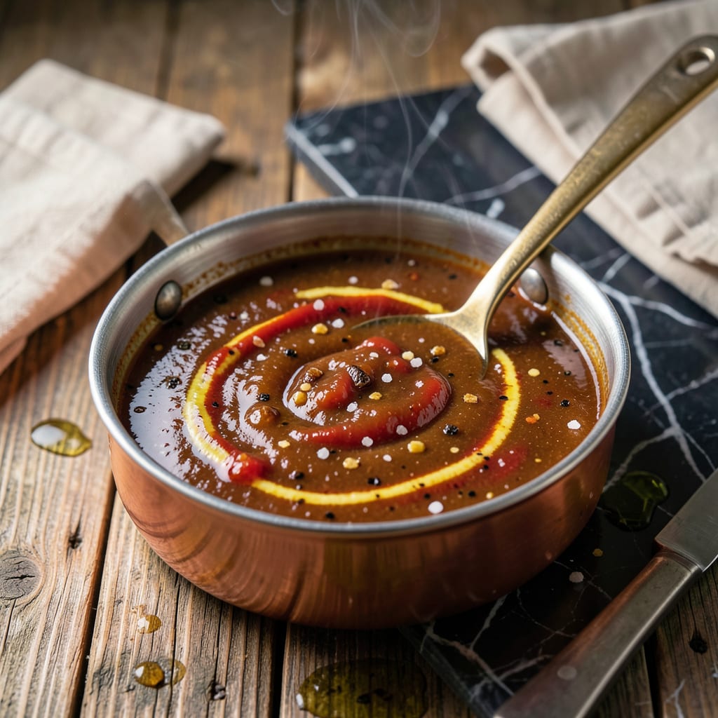 SC BBQ Sauce Recipe: Tangy Sweet Vinegar Base for Pulled Pork detailed visual guide