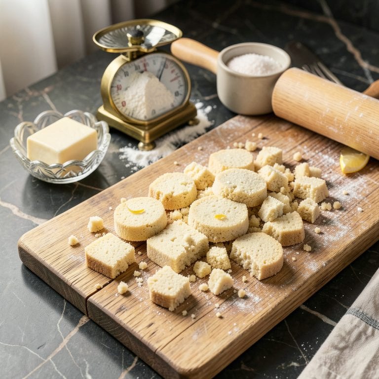 shortbread too crumbly example with annotations