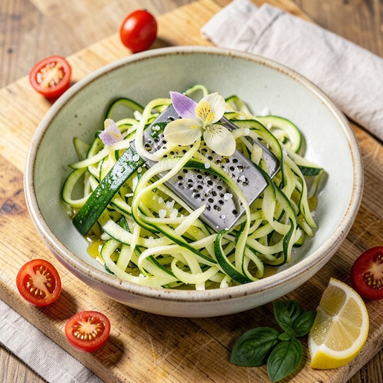 shred zucchini illustration with key details