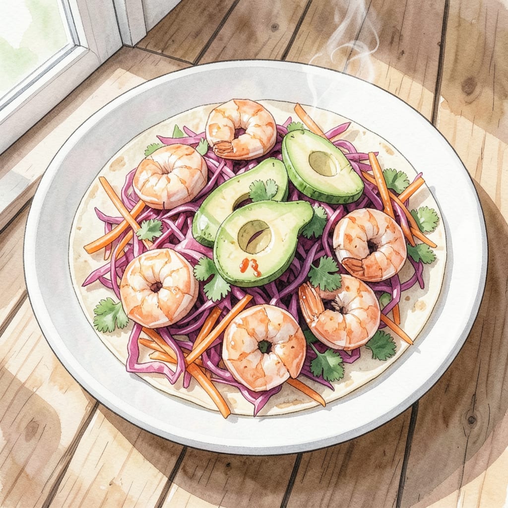Complete Shrimp Wrap Recipe: Quick, Crunchy, and Flavorful Weeknight Meal overview image