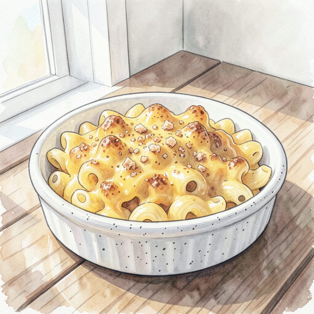 Visual representation of Single Serving Mac and Cheese Recipe: Creamy Comfort in a Bowl