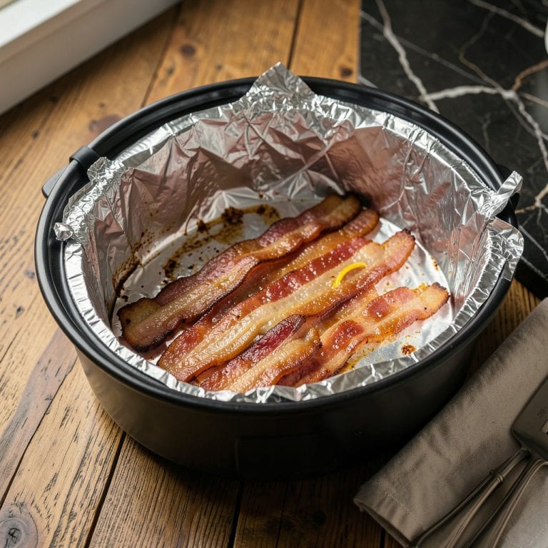 slow cooked bacon example with annotations