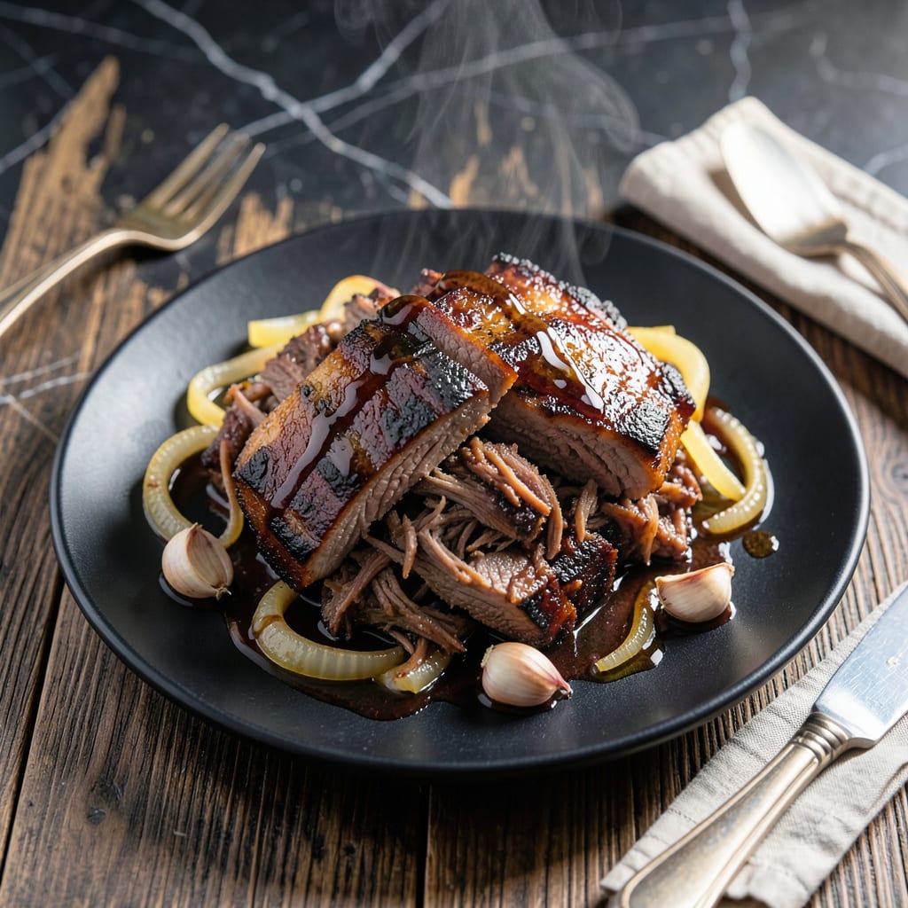 Slow Cooked BBQ Pork Recipe: Melt In Your Mouth Smoky Sweetness example with annotations