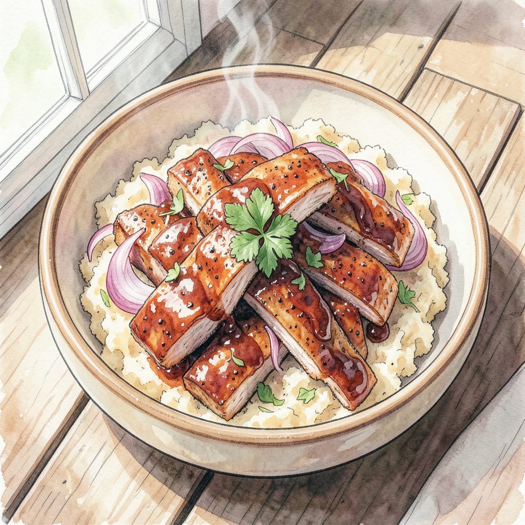 Slow Cooker BBQ Pork Recipe: Tender, Fall Apart Meat example with annotations