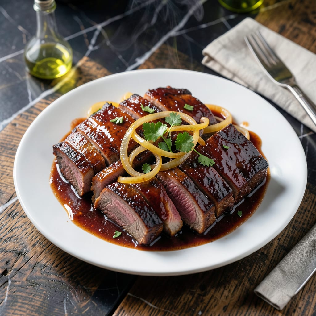 Slow Cooker BBQ Short Ribs Recipe: Set It and Forget It Smoky Depth illustration with key details
