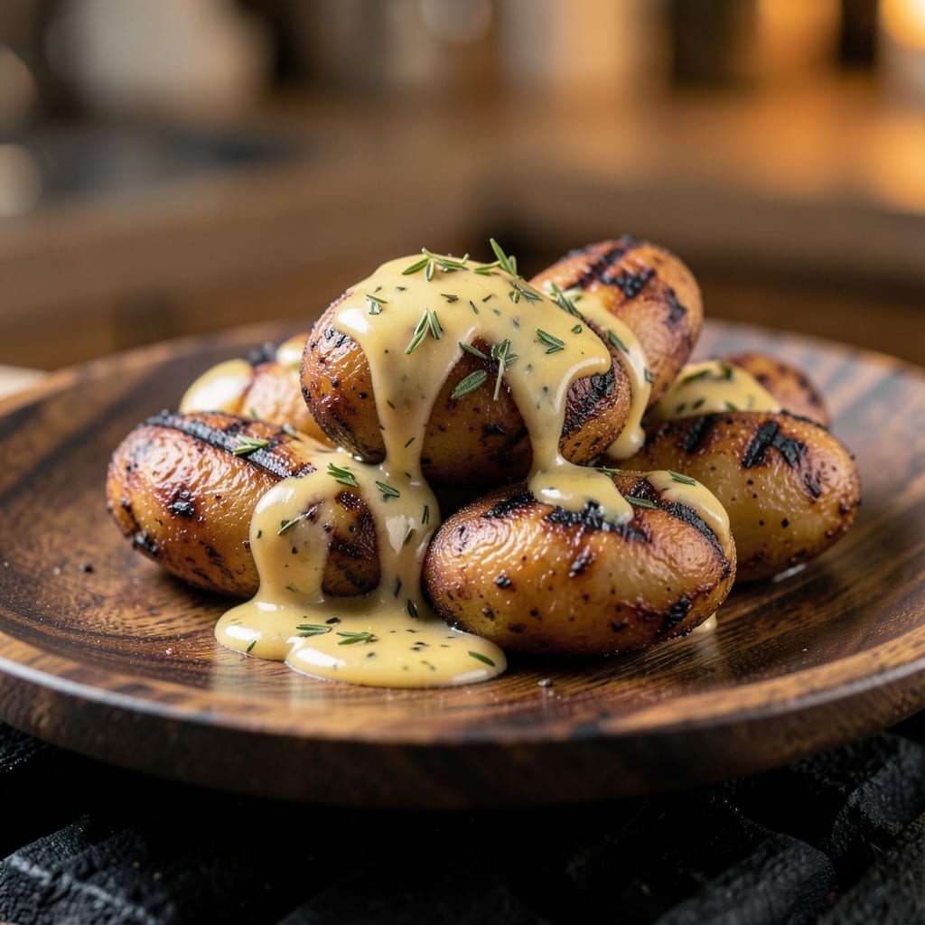 Small Potatoes Recipe Grill: Charred Crispy Bites With Herb Butter