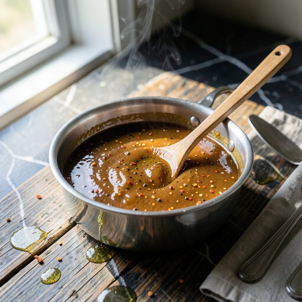 Smithfield Vinegar BBQ Sauce Recipe: Carolina Style Tang With Bold Smokiness example with annotations