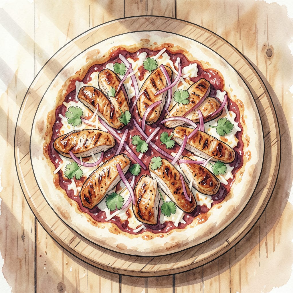 Smoked BBQ Pizza Recipe: Smoky Flavors on a Crispy Crust detailed visual guide