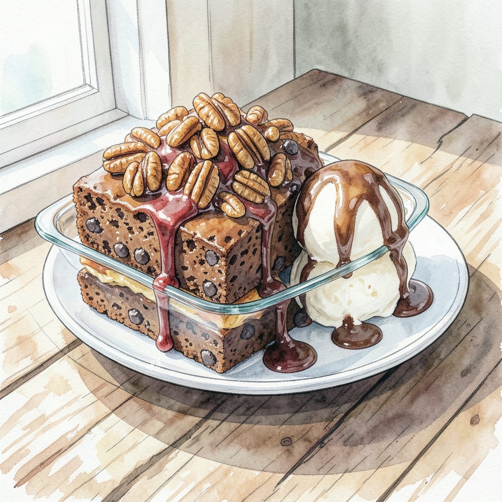 Smoked Brownies BBQ Recipe: Fudgy, Smoky Dessert Surprise illustration with key details