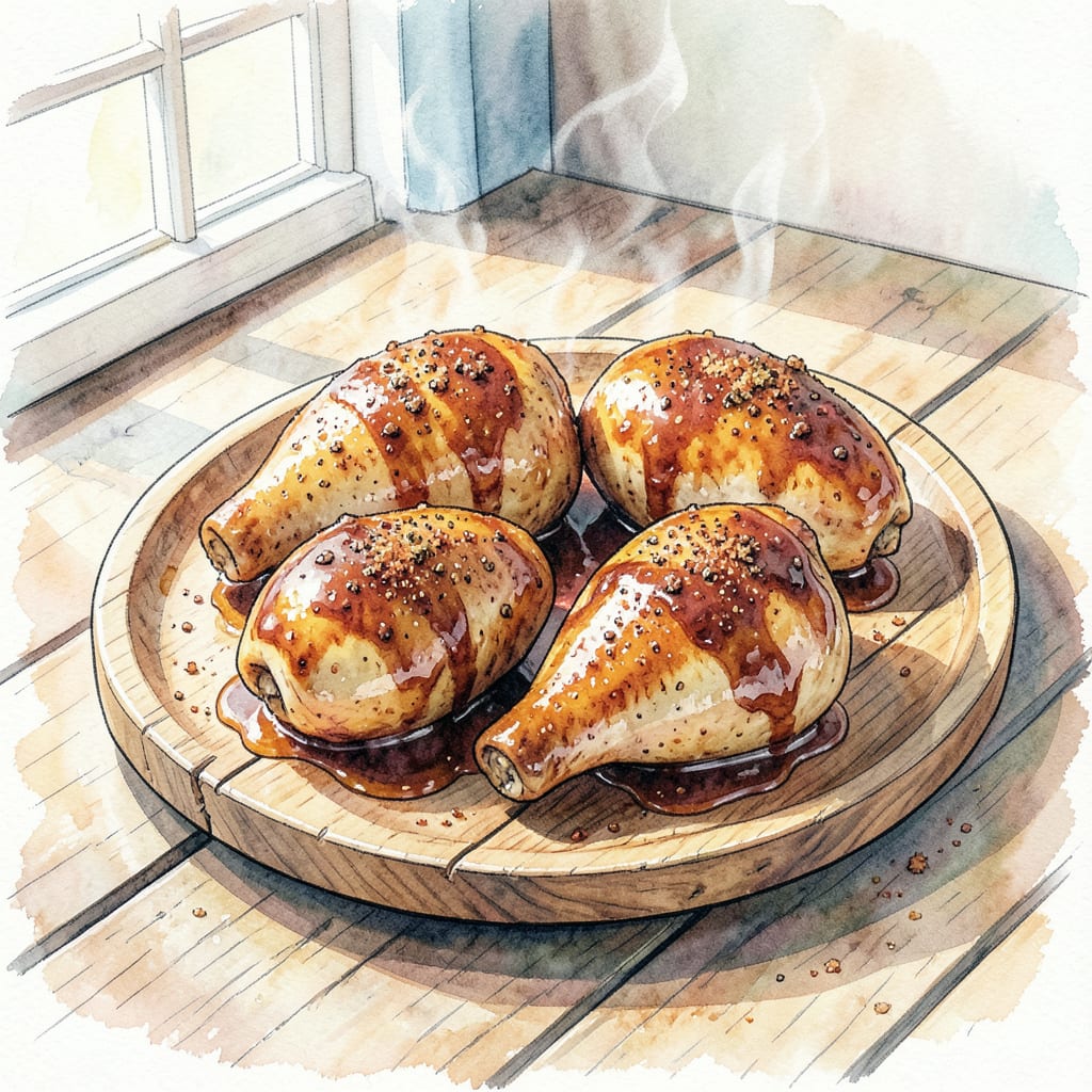 Smoked Chicken Quarters BBQ Recipe: Fall Off The Bone Tender Perfection illustration with key details