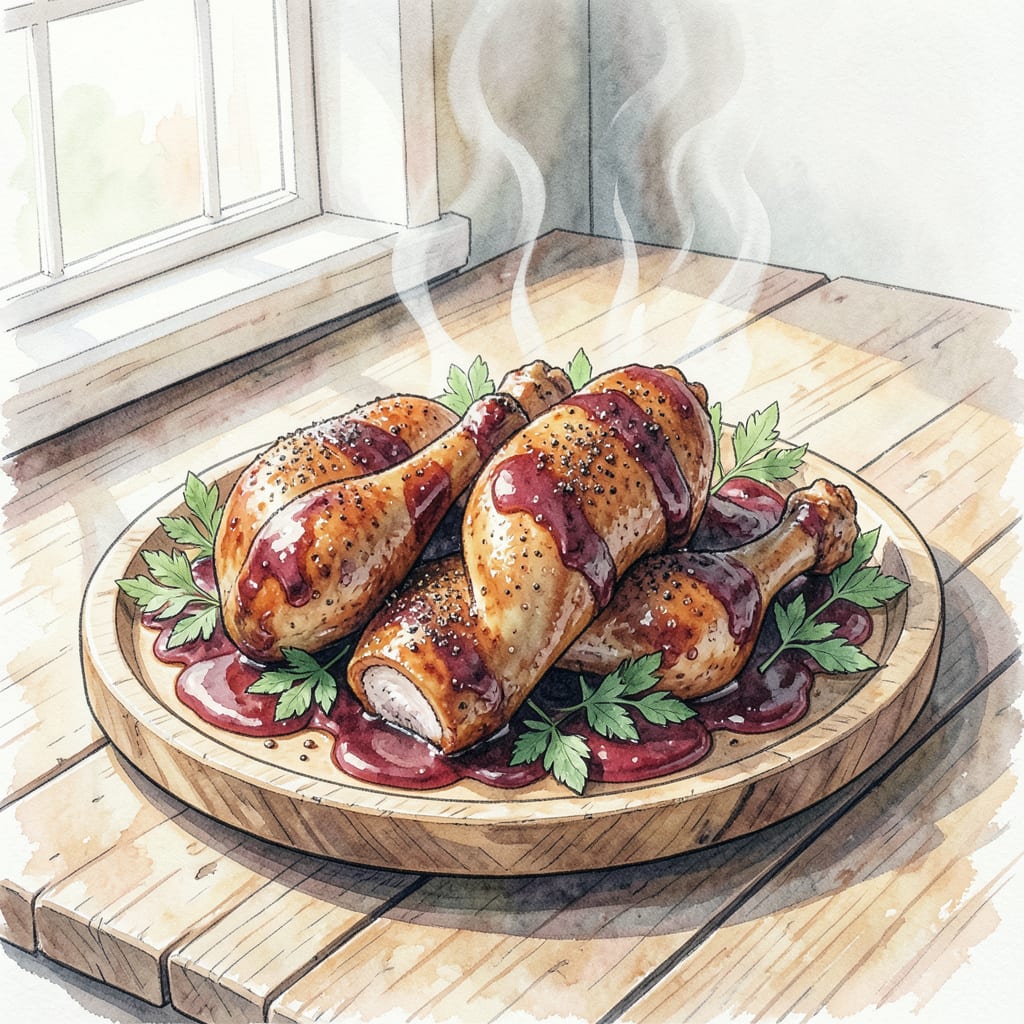 Visual representation of Smoked Chicken Thighs BBQ Recipe: Fall Off The Bone Tender Perfection