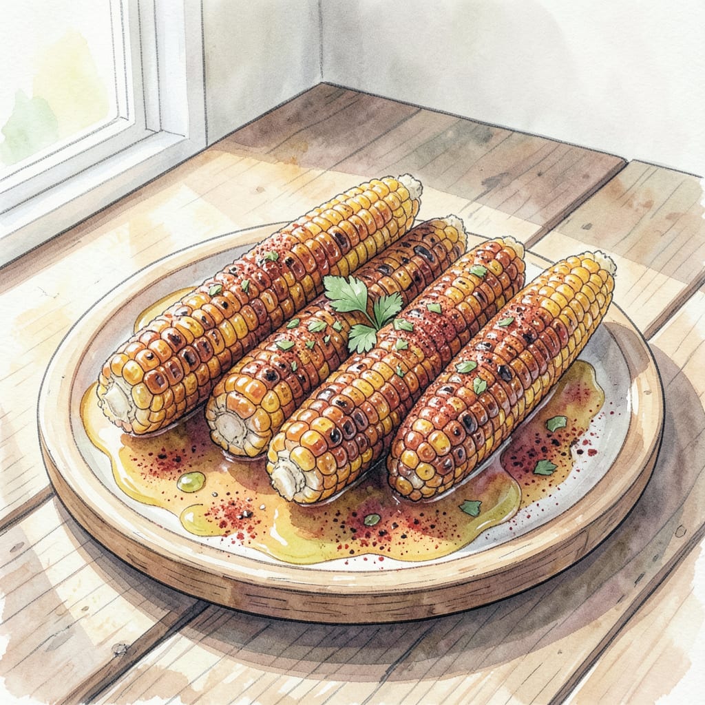 Visual representation of Smoked Corn BBQ Recipe: Summer Flavors in Every Smoky Bite