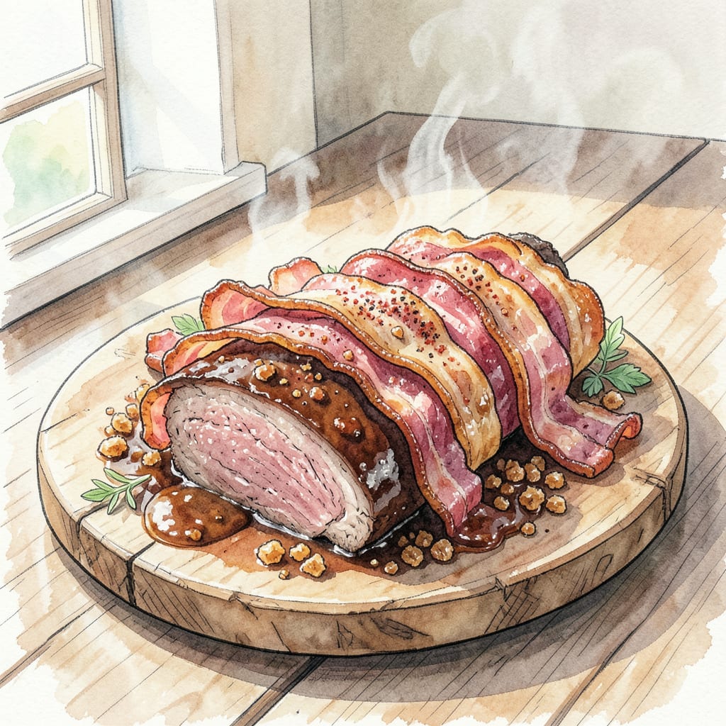 Complete Smoked Fatty BBQ Recipe: Tender Brisket Wrapped in Bacon Perfection overview image
