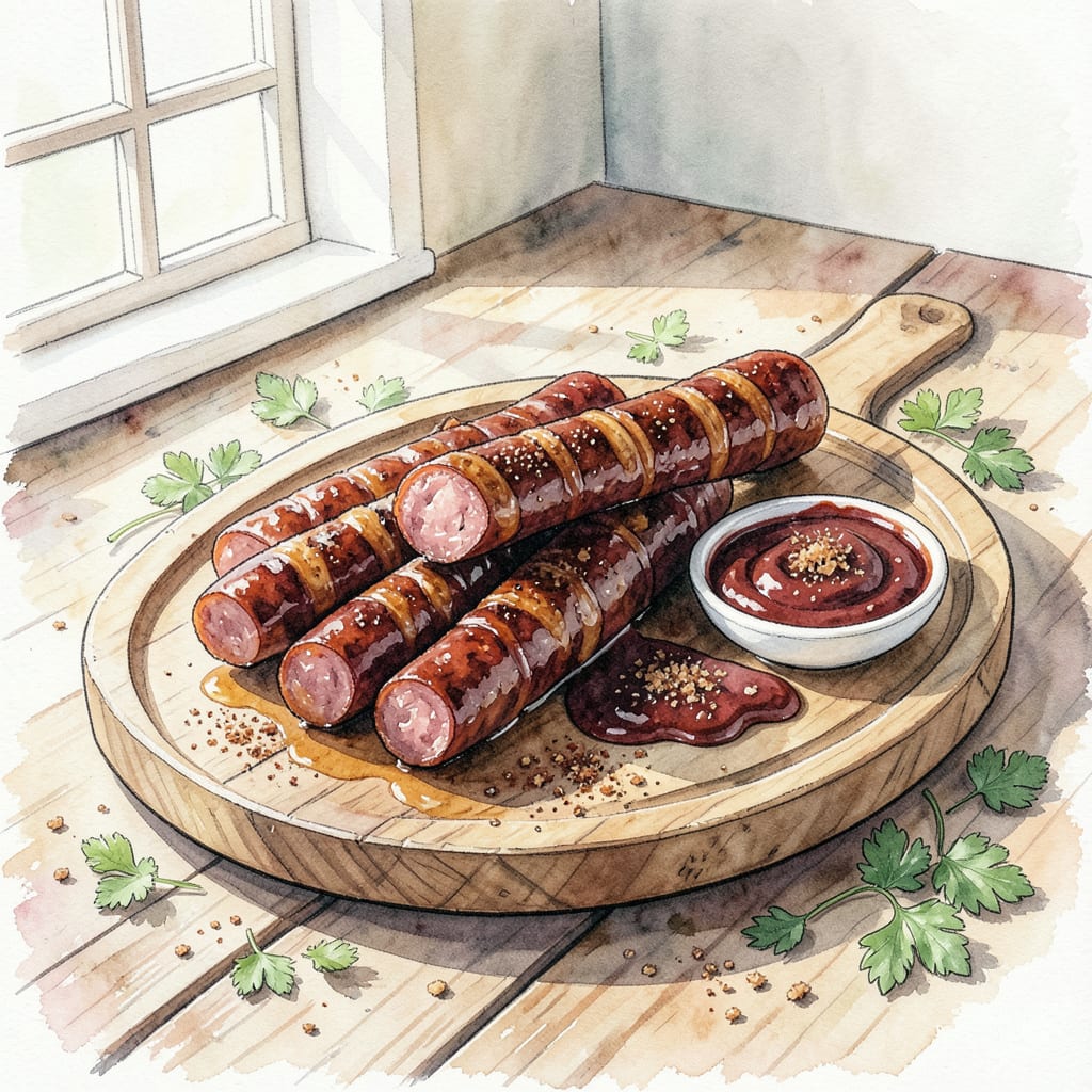 Visual representation of Smoked Kielbasa BBQ Recipe: Smoky, Savory, and Finger Licking Good
