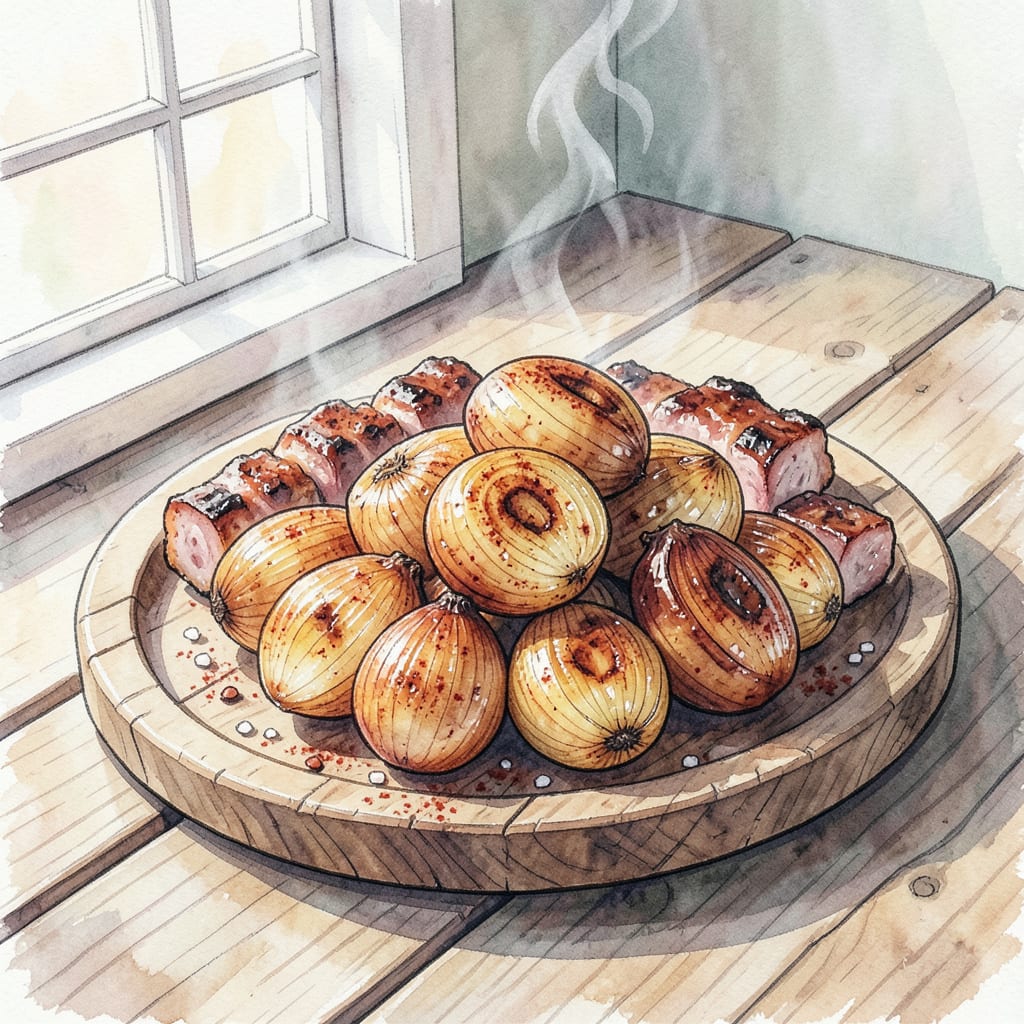 Smoked Onions BBQ Recipe: Sweet and Smoky Flavor Explosion example with annotations