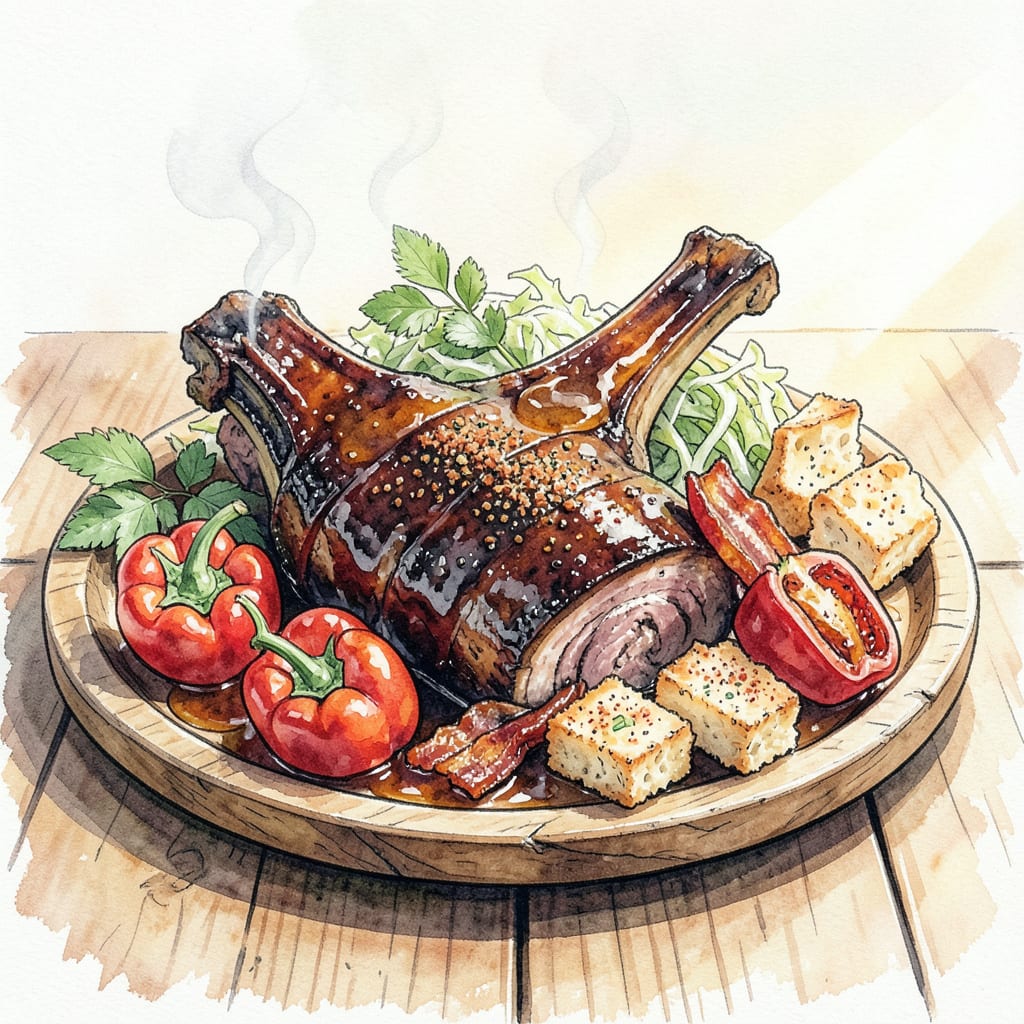 Complete smoked oxtail bbq recipe overview image